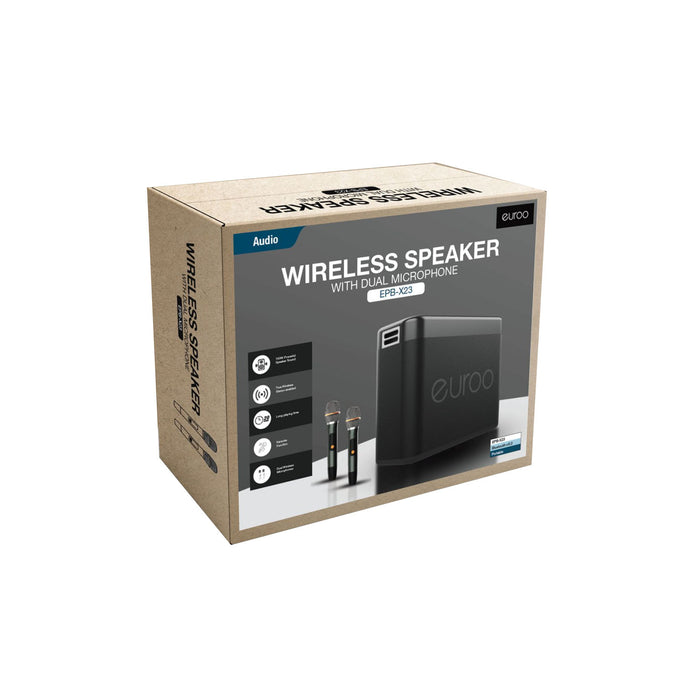 Wireless Speaker with Dual Microphones